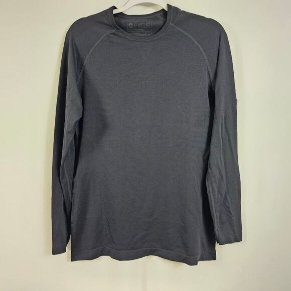 Figs Makato Seamless Longsleeve Underscrub in Black - Size M - Picture 1 of 8